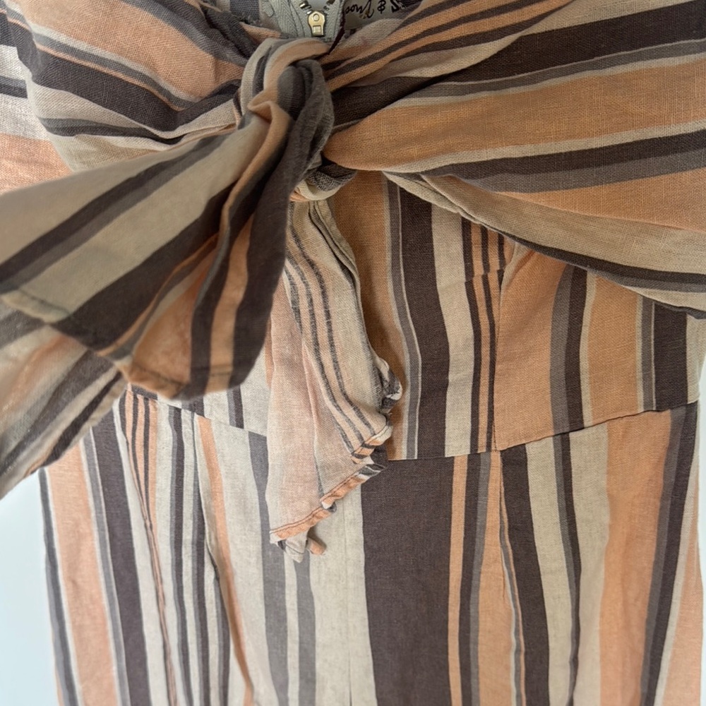 Striped Strapless Jumpsuit with Bow Detail Nordstrom - Picture 4 of 9